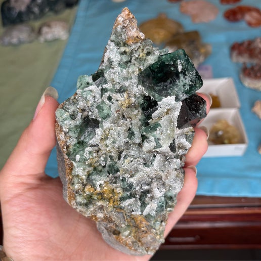 Fluorite and Quartz - Milky Way Pocket, Diana Maria Mine